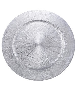 PLACEMAT SHINY SILVER TERRA