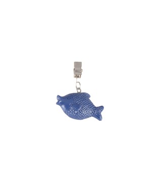 SET OF 4 TABLE CLIPS BLUE FISH