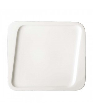 WHITE DINNER PLATE ANNA 25.5X22.6X2.1CM