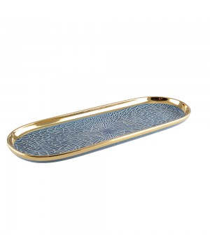 BLUE AND GOLD TRAY