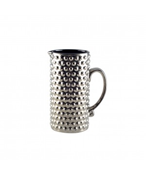 SILVER PITCHER WITH BLACK INSIDE H.19CM