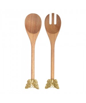 GILDED BUTTERFLY SALAD SERVERS