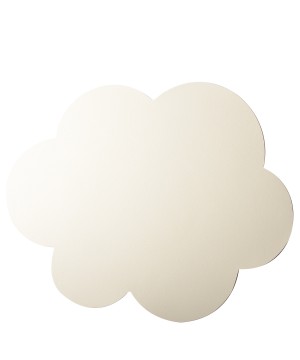 DESSOUS D'ASSIETTE SIMILI CUIR NUAGE BLANC