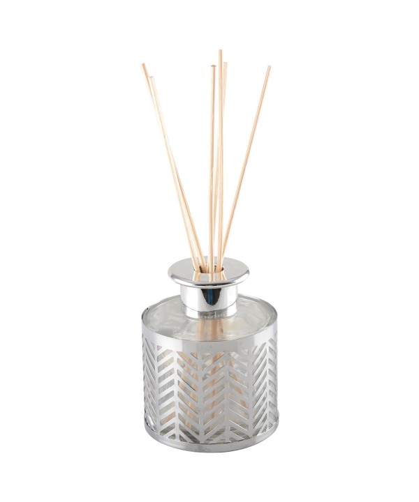 DIFFUSER WITH SILVER COLOR METALLIC HOLDER - VANILLA PERFUME