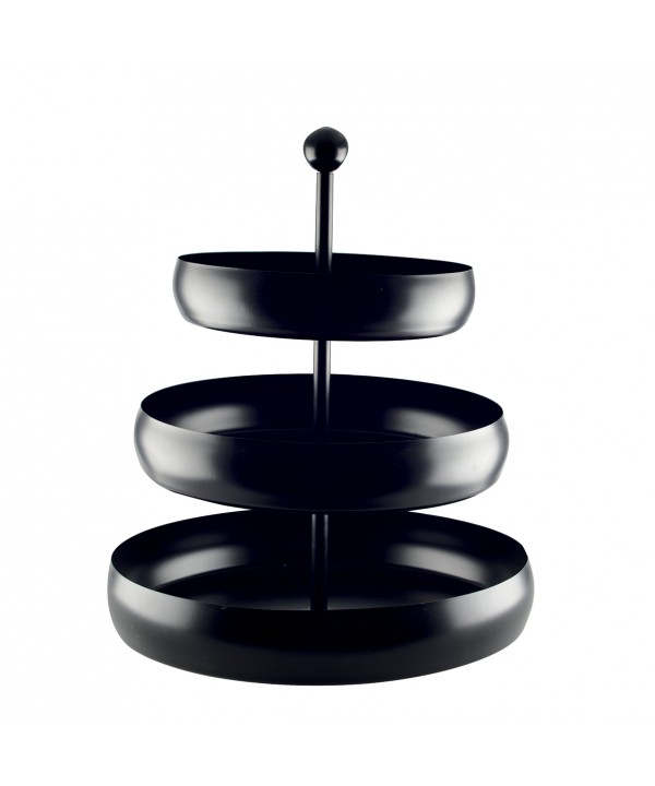 CAKE PLATE 3 LEVELS MATTE BLACK