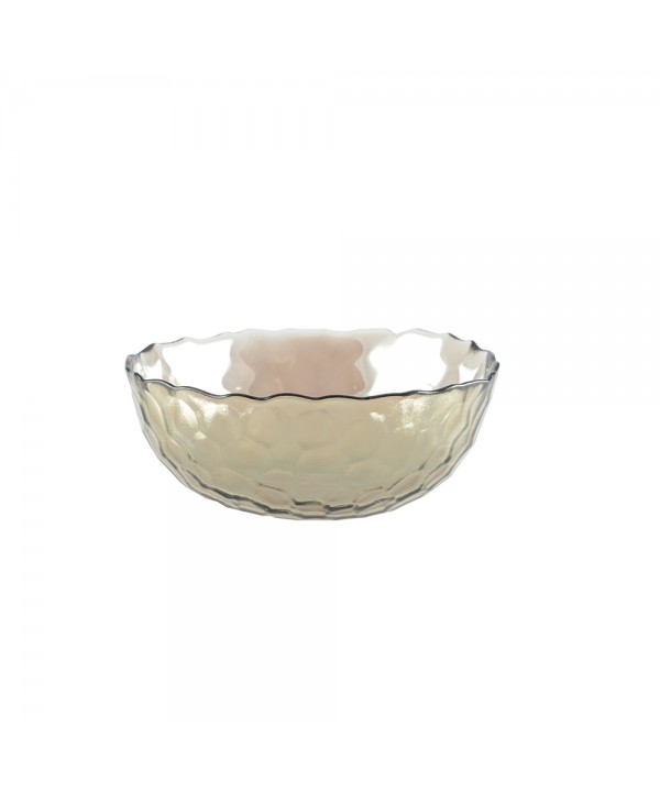 GOLDEN BOWL WITH FINELY TEXTURED RIM 15CM