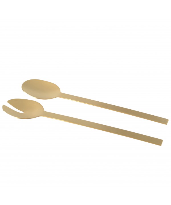 GOLD SALAD SERVERS