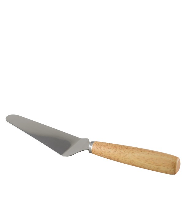 INOX PIE PEEL WOOD HANDLE