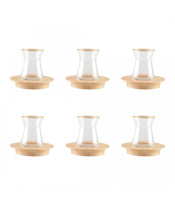 SET OF 6 TEA GLASSES