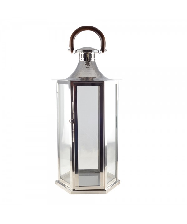 GLASS LANTERN SMALL MODEL 33X28X70CM