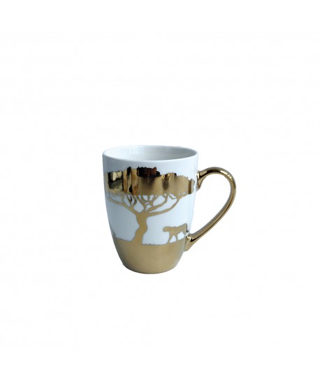 MUGS SAVANE DORE - LOT DE 4