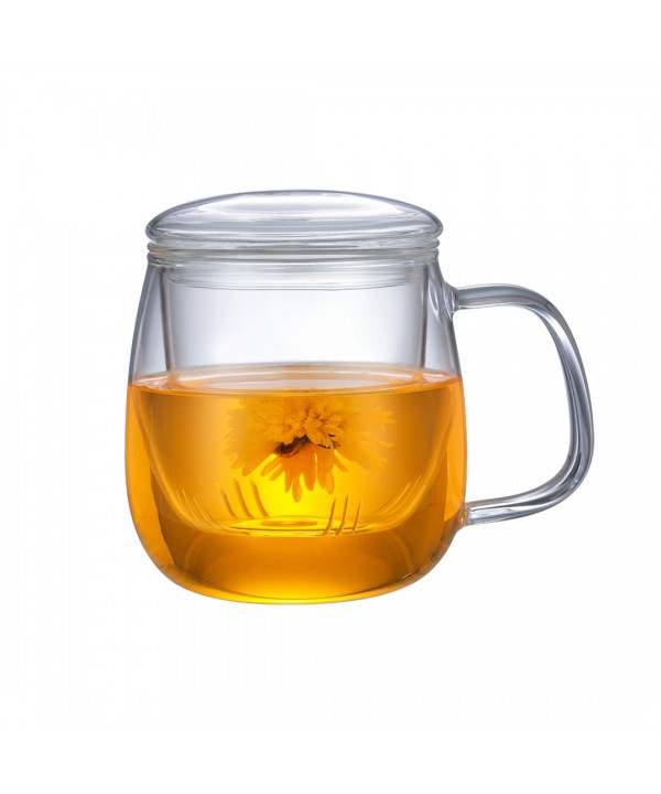 MUG A INFUSION EN VERRE AVEC FILTRE EN VERRE 550ML