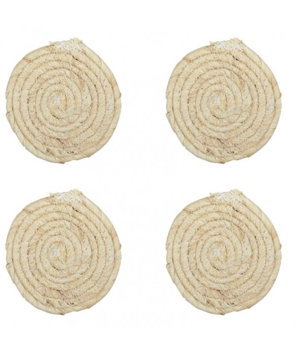 SET OF 4 ROUND ROPE COASTERS