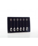 SILVER ARABESQUE COFFEE SPOONS - SET OF 6