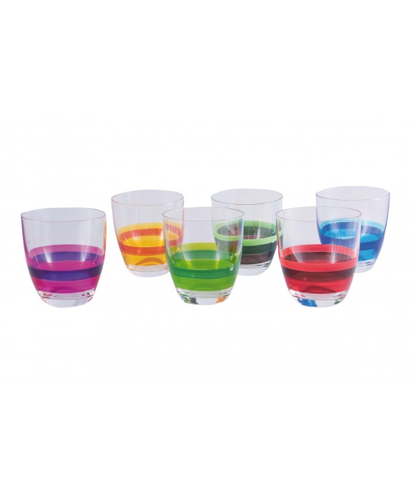 SET 6 GLASSES GIPSY