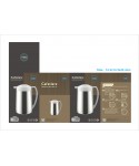 THERMAL COFFEE CARAFE MAT GREY AND MAT CHROMED 1 L