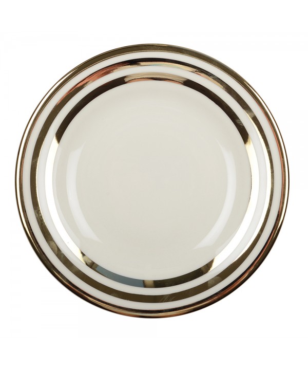 ASSIETTES PLATES TRIPLE FILET OR 27CM