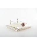 MINI MARBLE NAPKIN HOLDER 17X17CM