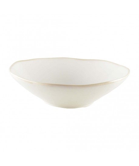 WHITE SOUP PLATE ROSA 21X21X6.3CM