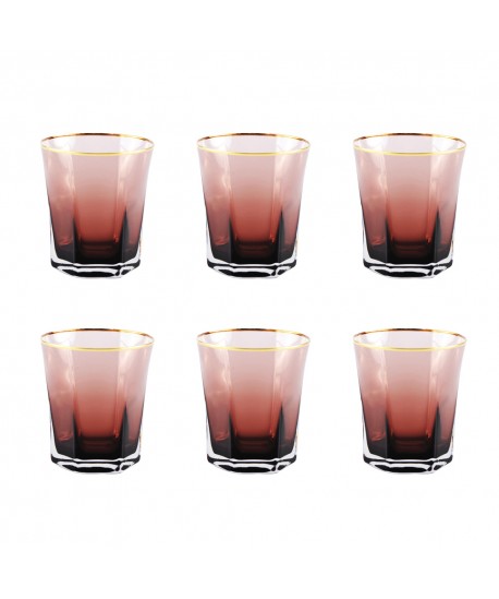 PINT GLASS X6 - PURPLE