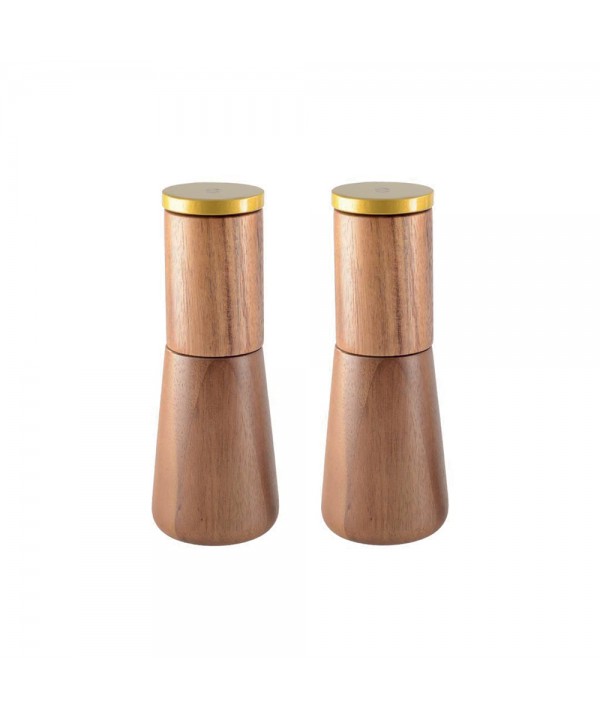 WOOD SALT AND PEPPER SHAKERS