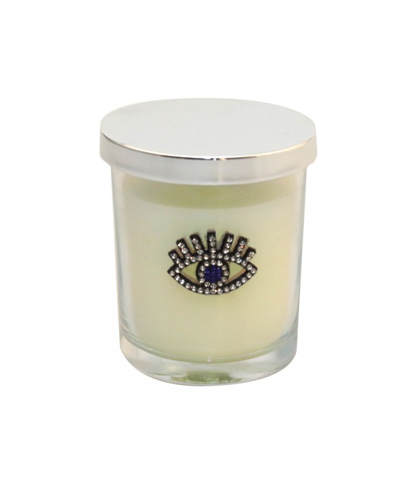 PATCHOULI SCENTED SILVER EYE CANDLE