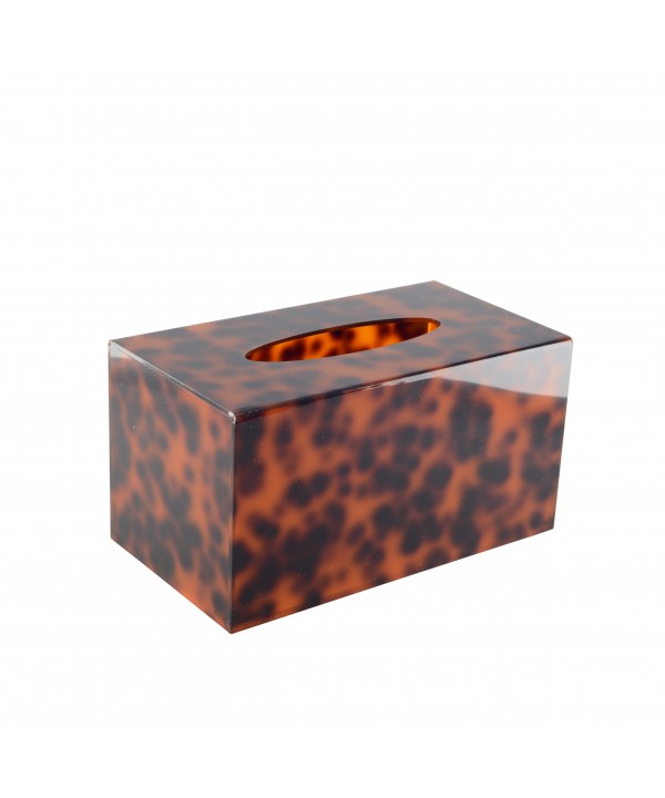 TISSUE BOX LEOPARD 22.6X12.6X12CM