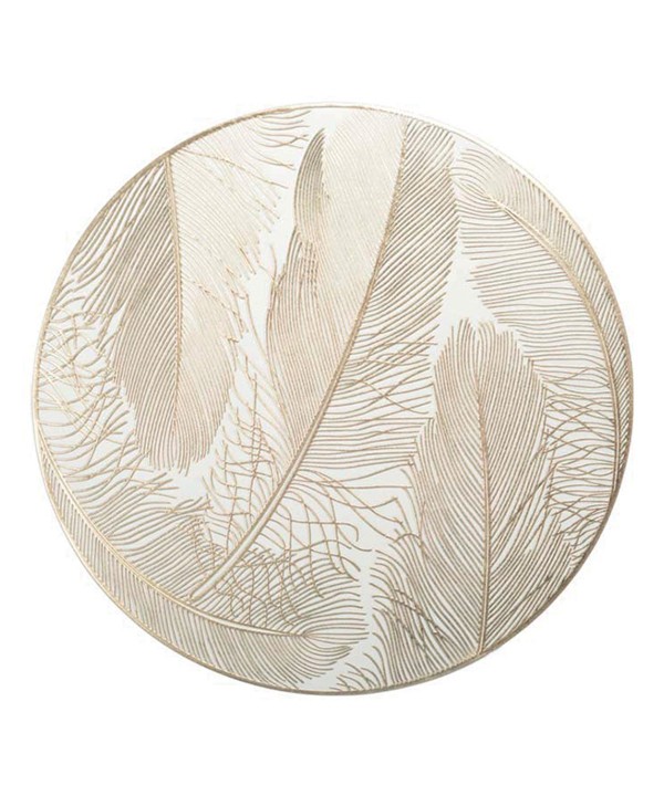 ROUND GOLDEN PLACEMAT 38CM