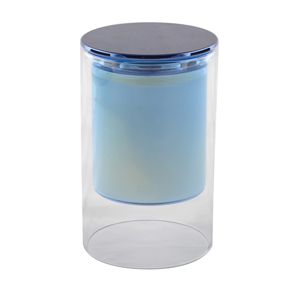 BLUE CANDLE FRAGRANCE CEDAR WOOD 7X11.3CM