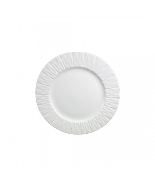 WHITE DESSERT PLATE LILIA 20.4X20.4X2.1CM