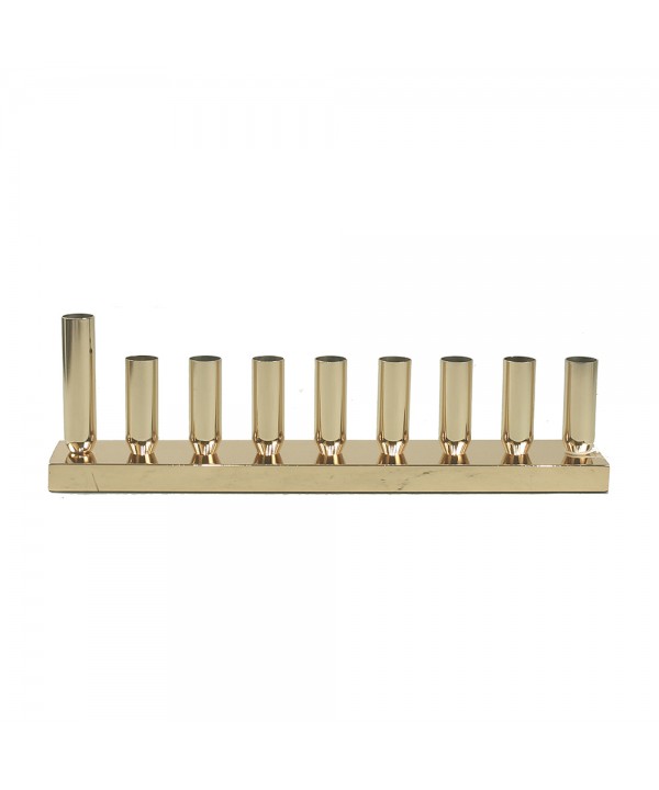 GOLD MENORAH 42X8X12CM