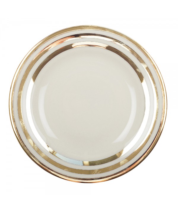 SOUP PLATE TRIPLE FILET GOLD 27CM 