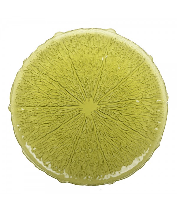 GREEN SERVING DISH 34CM - LEMON