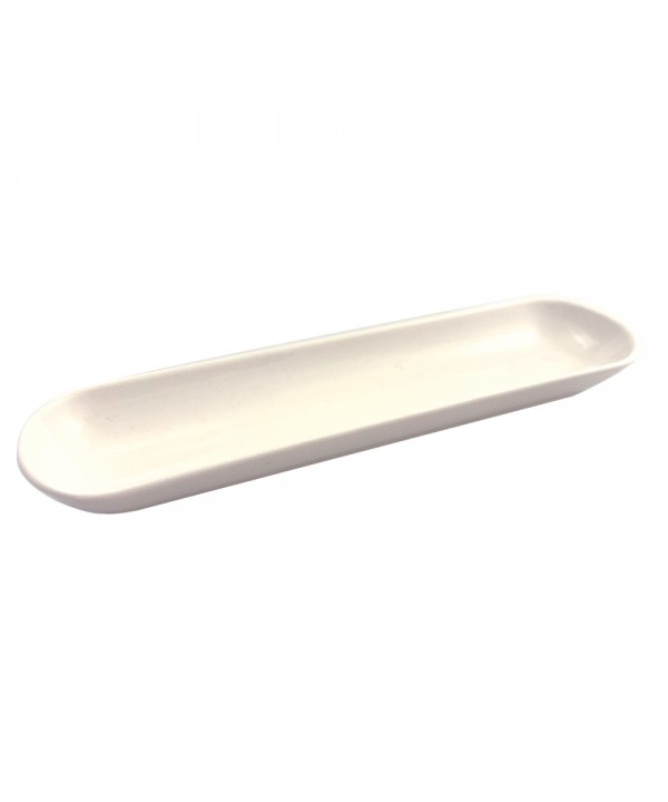 WHITE OVAL BOWL 20CM