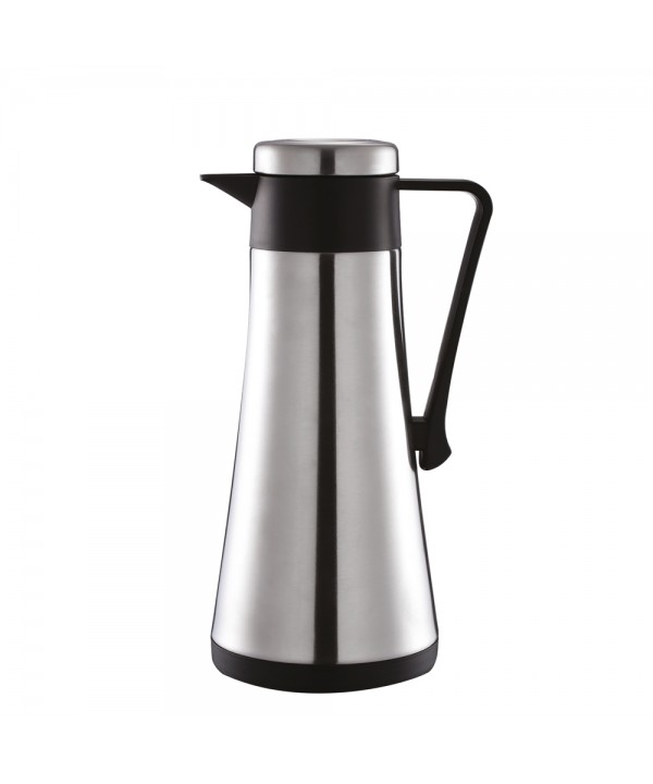 THERMAL COFFEE CARAFE BLACK AND MAT CHROMED 1 L